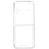 Image de Coque pour Samsung Z Flip 3 Dos Rigide Coins Bumper Fine Légère Transparent