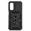 Image de Coque pour Galaxy A14 4G et 5G avec Cache caméra et Bague Support Vidéo Noir