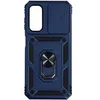 Image de Coque pour Samsung Galaxy A54 5G avec Cache caméra et Bague Support Vidéo Bleu