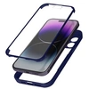 Image de Coque pour iPhone 14 Pro Antichoc Dos Plexiglas et Avant Polymère Bleu