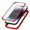 Image de Coque pour iPhone 14 Pro Max Dos Plexiglas et Avant Polymère Contour rouge