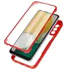 Image de Coque Intégrale pour Galaxy A13 5G Antichoc Dos Rigide Contour en Silicone Rouge