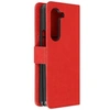 Image de Etui pour Galaxy Z Fold 5 Portefeuille Languette Aimantée Chesterfield Rouge