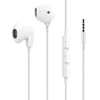 Image de Ecouteurs Filaires Jack 3.5mm Microphone Fonction Kit Mains Libres Blanc