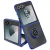 Image de Coque pour Galaxy Z Flip 6 Antichoc avec Bague Support Magnétique Bleu