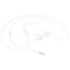 Image de Ecouteurs Filaires Jack 3,5 mm avec Boutons Contrôles Intégrés Blanc