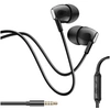 Image de Ecouteurs Filaires Jack 3,5 mm avec Microphone Intégré Noir