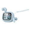 Image de Ecouteurs TWS Bluetooth 5.4 avec Ecran LCD Braga Réduction de Bruit ANC Bleu