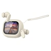 Image de Ecouteurs TWS Bluetooth 5.4 avec Ecran LCD Braga Réduction de Bruit ANC Beige