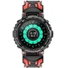 Image de Montre Connectée Véga Etanche pour Enfant avec Appels et Capteur Cardiaque Noir / Rouge