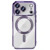Image de Coque pour iPhone 17 Pro Compatible MagSafe avec Contour Chromé Violet