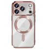 Image de Coque pour iPhone 17 Pro Max Compatible MagSafe avec Contour Chromé Rose
