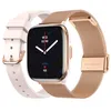 Image de ECHO Rainbow Nano - Montre Connectée Femme AMOLED 1.83'' Or Rose - Appel Bluetooth/Sans fil & Capteurs Santé - Modes sport avec coach - 2 Bracelets Métal & Gomme - Mini, légère & étanche - Android/Ios en occasion ou reconditionné