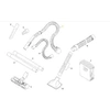 Image de Flexible Complet Avec Poignee Pour Pieces Aspirateur Nettoyeur Petit Electromenager - 90128660