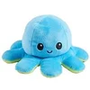 Image de Animal en peluche Pieuvre réversible XL Bleu et Vert