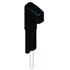 Image de Verrou en applique avec tige inox noir danaos croisee ds (la) 6370