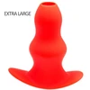 Image de Plug Tunnel Stretch Rouge Extra large 16 x 7.5cm