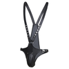 Image de Singlet Open Rompers Simili Noir