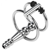 Image de Plug Urètre percé Ribbed Ringo 4cm - Diamètre 10mm