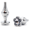 Image de Plug Bijou Leaf 7 x 2.7cm Transparent