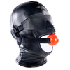 Image de Cagoule SM avec Bâillon et masque Subfull Noire S/M