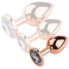 Image de Plug Bijou anal PinkyGold S 6.5 x 2.7cm Bijou transparent
