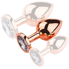 Image de Plug Bijou anal PinkyGold M 7.5 x 3.3cm Bijou Transparent