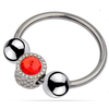 Image de Anneau de gland Royring Bijou Rouge 33 mm