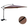 Image de Parasol marron droit carré 3 x 3 m led SOLENZARA
