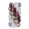 Image de Féérie Lights & Christmas - Kit Décoration pour sapin de Noël - 30 Pièces - Or, rouge et blanc