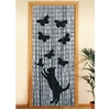 Image de - Rideau de porte Chat et Papillon - Bambou - 90 x 200 cm - Gris