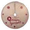 Image de Féérie Lights & Christmas - Tapis pour sapin de Noël - Diam. 90 cm - Marron et rouge