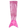 Image de - Plaid sirène effet paillette - Diam. 56 x L. 132 cm - Rose