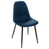 Image de - Chaise Nokas - Pied en métal - Bleu navy