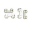 Image de Ensemble support de roulette complet x4 pour lave-vaisselle - aeg
