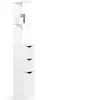 Image de Meuble WC étagère WILLY bois 3 portes blanc