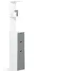 Image de Meuble WC étagère WILLY bois 3 portes blanc et gris