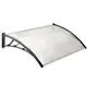 Image de Auvent de porte marquise d'accueil 80 x 120 CM polycarbonate