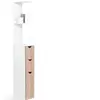 Image de Meuble WC étagère WILLY bois 3 portes blanc et hêtre