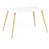 Image de Table a manger fixe sans tiroir 6 personnes rectangulaire en MDF 120 x 80 x 74 cm