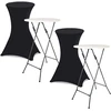 Image de Tables hautes pliantes d’extérieur + housses noires