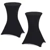 Image de Lot de 2 housses noires pour table haute pliante 105 CM