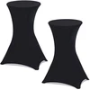 Image de Housses noires pour table haute de réception