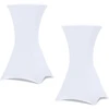 Image de Housses blanches pour table haute de réception
