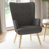 Image de Fauteuil scandinave gris anthracite IVAR