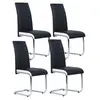 Image de Lot de 4 chaise interieur non empilable non pliable H. 98 cm en metal blanc