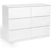 Image de Commode 6 tiroirs TOMI 110 cm bois blanc