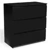 Image de Commode 3 tiroirs TOMI 78 cm bois noir