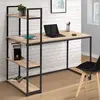 Image de Bureau style industriel en métal et bois