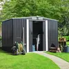 Image de Cabanon de jardin en métal 5,3m² gris